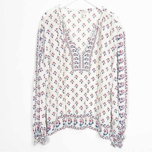 H&M Floral Block Print Blouse - Picture 2 of 8